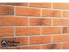 Клинкер Feldhaus terracota rustico carbo терракота структура формбек