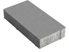 Тротуарная плитка ЖБК-1 1П-4,5 Прямоугольник  Серый Гладкий