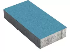 Тротуарная плитка ЖБК-1 1П-4,5 Прямоугольник  Синий Гладкий