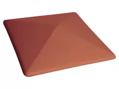 Клинкерный колпак для забора Рубиновый красный (01) Ruby-red
